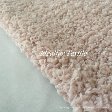 Baby Pink Imitation Wool Fleece Fake Fur